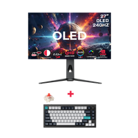 GAMEON 27" OLED 240Hz Monitor + Keychron Q1 Max Wireless Mechanical Keyboard