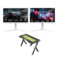 GAMEON 27" QHD 380Hz Monitor + 24" FHD 190Hz Monitor + Gaming Desk