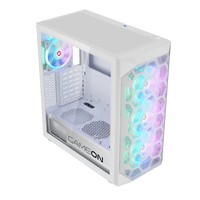 GAMEON Emperor Arctic I Series Mid Tower Gaming Case - White