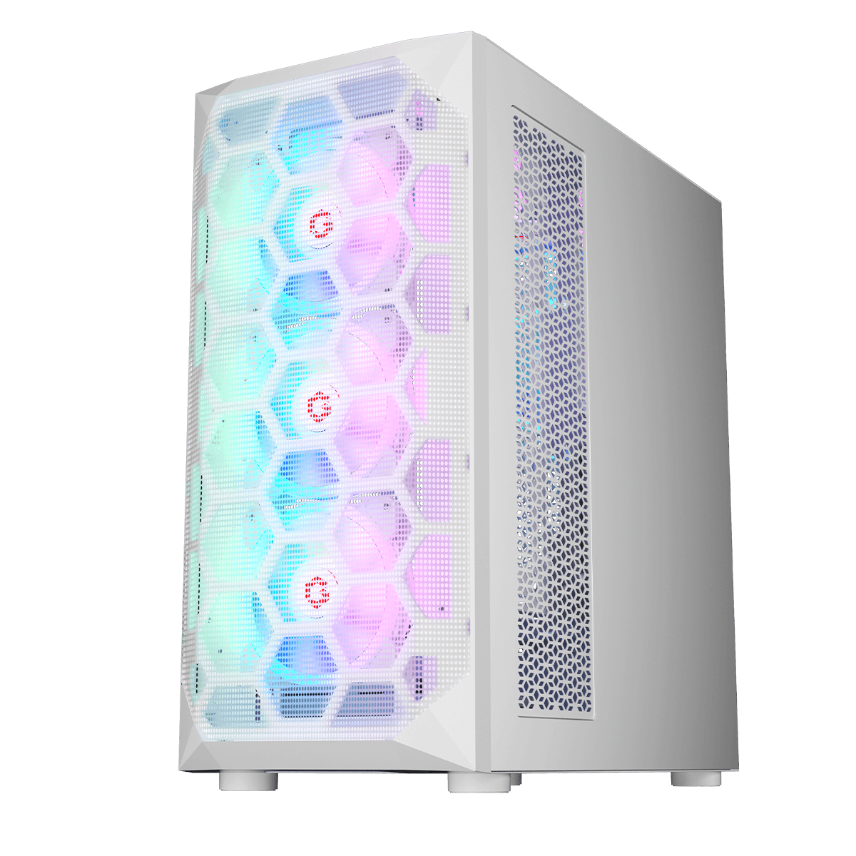 GAMEON Emperor Arctic I Series Mid Tower Gaming Case - White