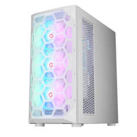 GAMEON Emperor Arctic I Series Mid Tower Gaming Case - White