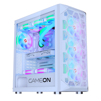 GAMEON Emperor Arctic I Series Mid Tower Gaming Case - White