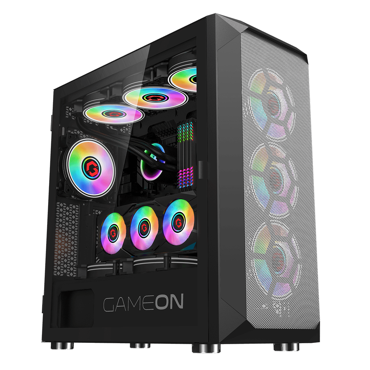 GAMEON Emperor Midnight I Series Mid Tower Gaming Case