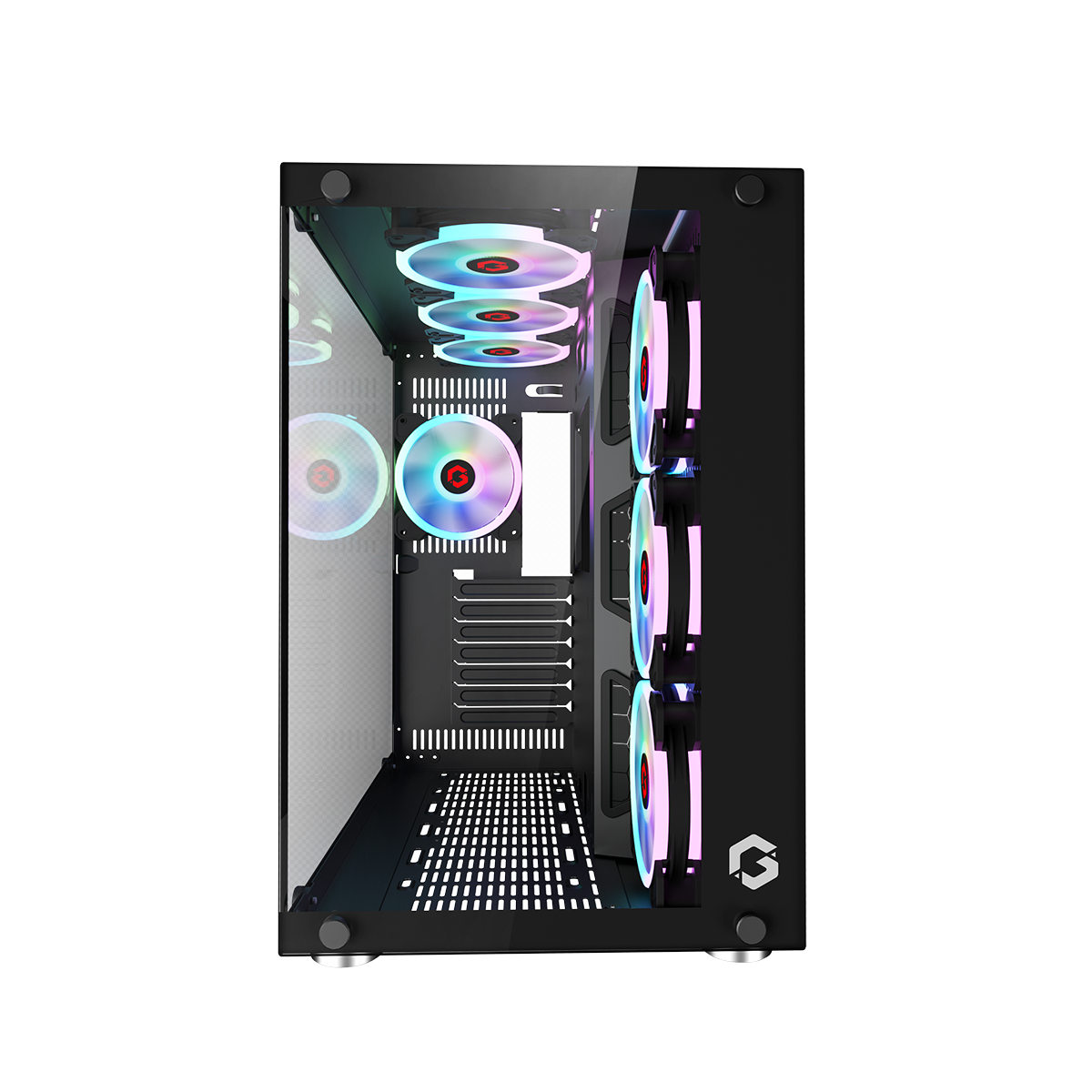 GAMEON Emperor Midnight II Series Mid Tower Gaming Case - Black