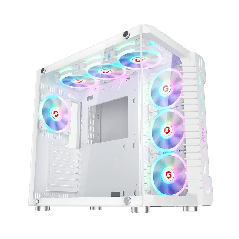 GAMEON Emperor Arctic III Series Mid Tower Gaming Case - White