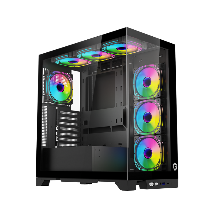 GAMEON Emperor Midnight IV Series Mid Tower Gaming Case - Black