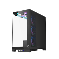 GAMEON Emperor Midnight IV Series Mid Tower Gaming Case - Black