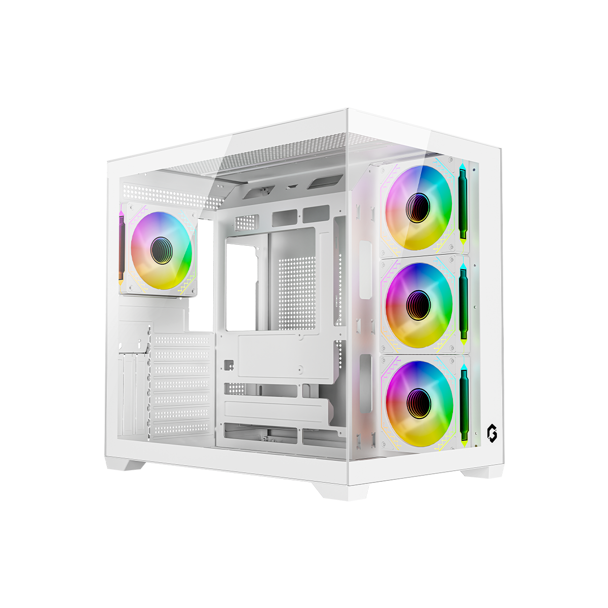 GAMEON Emperor Arctic VX Series Mid Tower Gaming Case - White