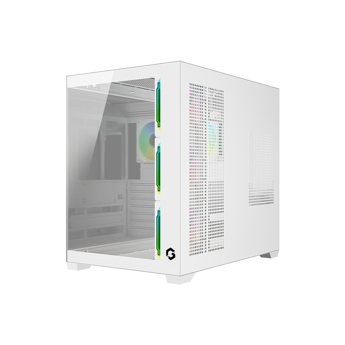 GAMEON Emperor Arctic VX Series Mid Tower Gaming Case - White