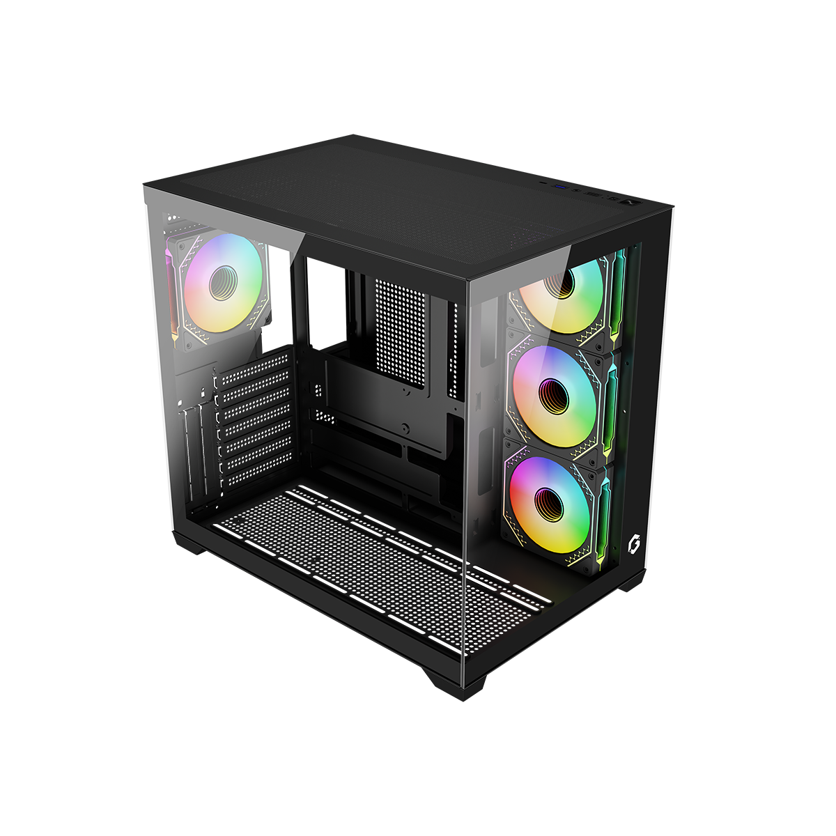 GAMEON Emperor Midnight VX Series Mid Tower Gaming Case - Black