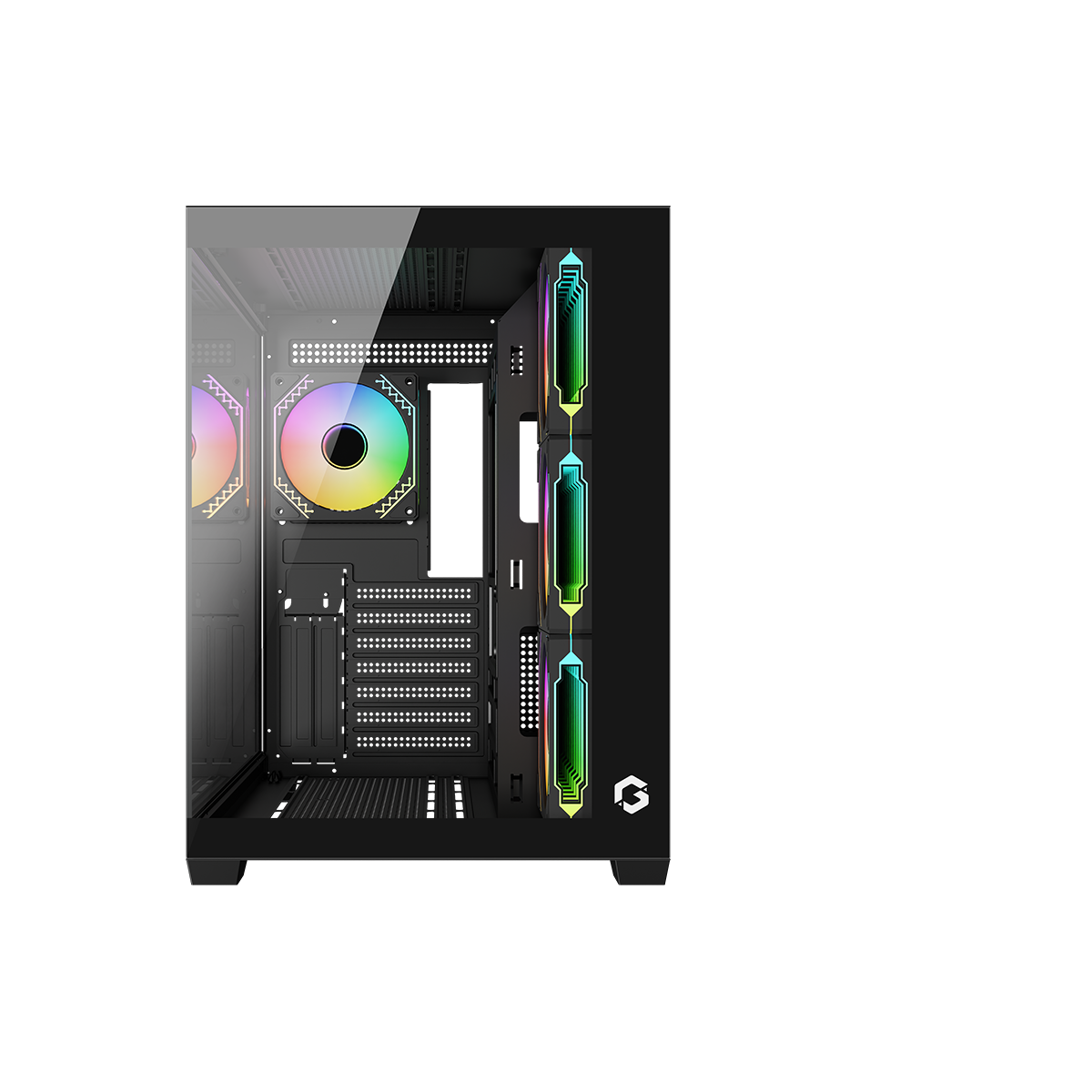 GAMEON Emperor Midnight VX Series Mid Tower Gaming Case - Black