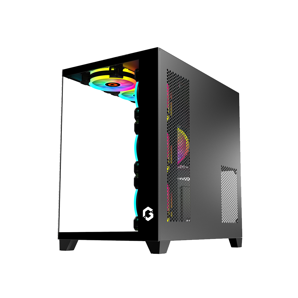 GAMEON Emperor Midnight Series Mid Tower Gaming Case - Black