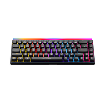 GAMEON PRIMEX GO-MK260-RS 60% RGB Mechanical Gaming Keyboard - top view showing compact layout, red switches, and multicolor backlighting.