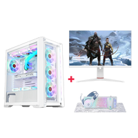 Customized Gaming PC Bundle - Intel i5 12400F Processor, 16GB RAM, 1TB SSD, RTX 3050 6GB, 650W PSU, Liquid Cooler, 24" FHD 180Hz IPS Monitor & All-in-One Gaming Bundle (Keyboard, Headset, Mouse, Mousepad) - White