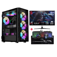 Customized Gaming PC Bundle - Intel i5 12400F Processor, 16GB RAM, 1TB SSD, RTX 3050 6GB, 650W PSU, 24" FHD 180Hz Monitor & All-In-One Gaming Bundle (Keyboard, Headset, Mouse & Mousepad) - Black