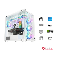 Customized Gaming PC Bundle - Intel i5 12400F Processor, 16GB RAM, 1TB SSD, RTX 3050 6GB OC, 650W PSU - White