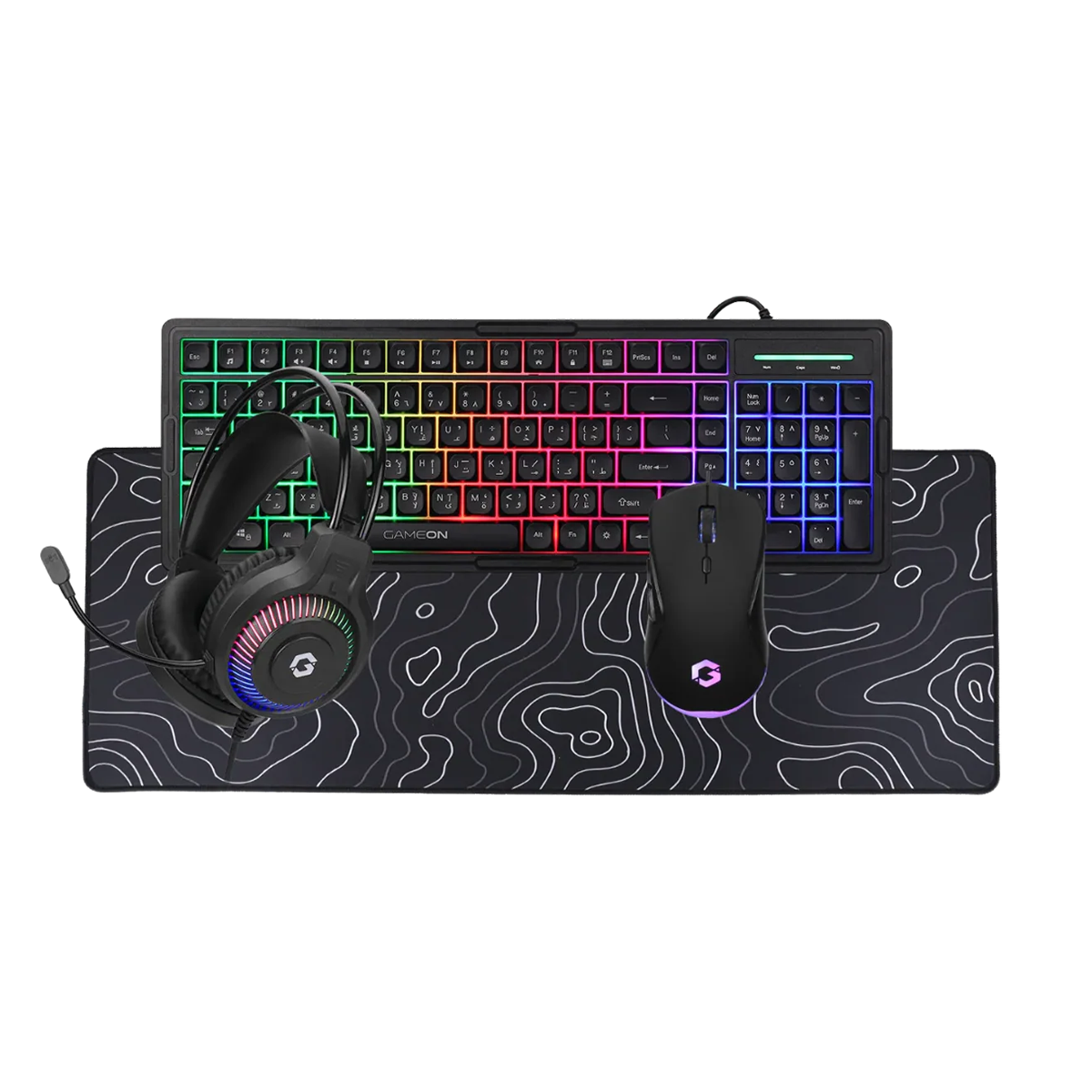 i5-12400F, 16GB RAM, 1TB SSD, RTX 5060 8GB OC, 750W PSU, 24" FHD 200Hz Monitor & All-In-One Gaming Bundle (Keyboard, Headset, Mouse & Mousepad) - Black | Gaming PC Bundle