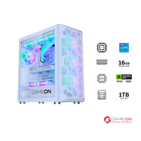 Customized Gaming PC Bundle - Intel i5 14400F Processor, 16GB RAM, 1TB SSD, RTX 3050 6GB, 650W PSU, Liquid Cooler, 24" FHD 180Hz Monitor & All-In-One Gaming Bundle (Keyboard, Headset, Mouse & Mousepad) - White