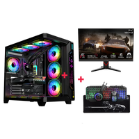 Customized Gaming PC Bundle - Intel i5 14400F Processor, 16GB RAM, 1TB SSD, RTX 3050 6GB, 650W PSU, 24" FHD 180Hz Monitor & All-In-One Gaming Bundle (Keyboard, Headset, Mouse & Mousepad) - Black