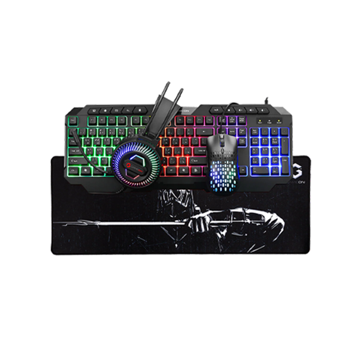 i5 14400F, 16GB RAM, 1TB SSD, RTX 3050 6GB, 650W PSU, 24" FHD 200Hz Monitor & All-In-One Gaming Bundle (Keyboard, Headset, Mouse & Mousepad) - Black | Gaming PC Bundle