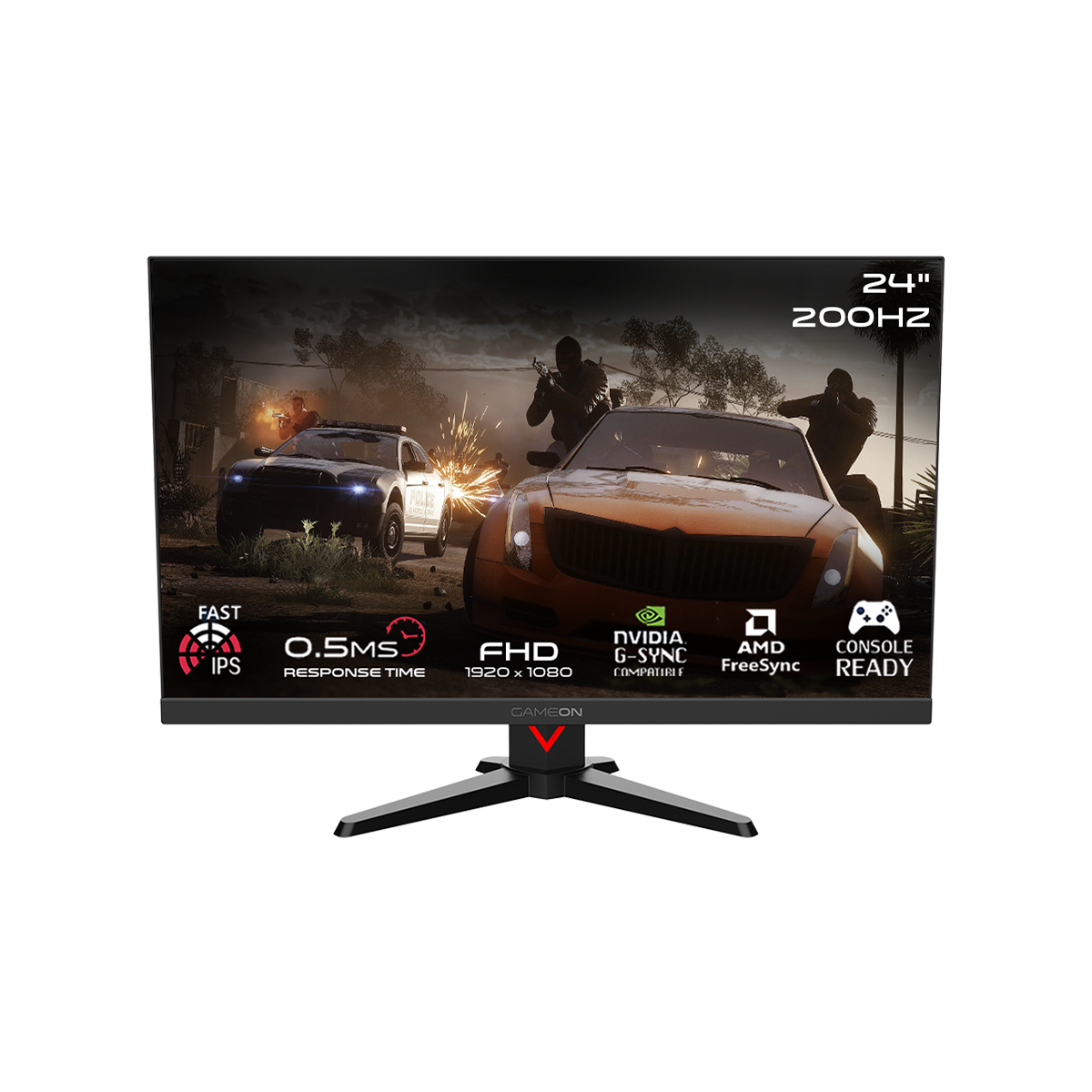 i5 14400F, 16GB RAM, 1TB SSD, RTX 3050 6GB, 650W PSU, 24" FHD 200Hz Monitor & All-In-One Gaming Bundle (Keyboard, Headset, Mouse & Mousepad) - Black | Gaming PC Bundle
