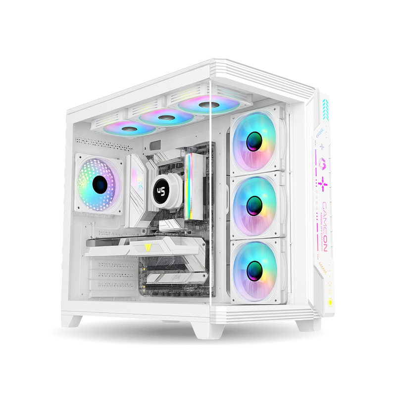 Customized Gaming PC Bundle - Intel i5 14400F Processor, 16GB RAM, 1TB SSD, RTX 3050 6GB OC, 650W PSU - White