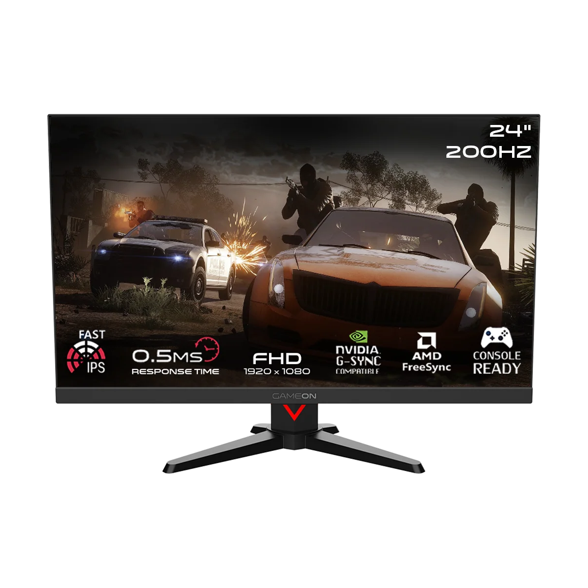 i5-14400F, 16GB RAM, 1TB SSD, RTX 5060 8GB OC, 750W PSU, 24" FHD 200Hz Monitor & All-In-One Gaming Bundle (Keyboard, Headset, Mouse & Mousepad) - Black | Gaming PC Bundle