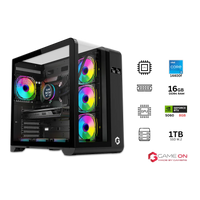 i5 14400F, 16GB RAM, 1TB SSD, RTX 5060 8GB OC, 850W PSU - Black | Gaming PC