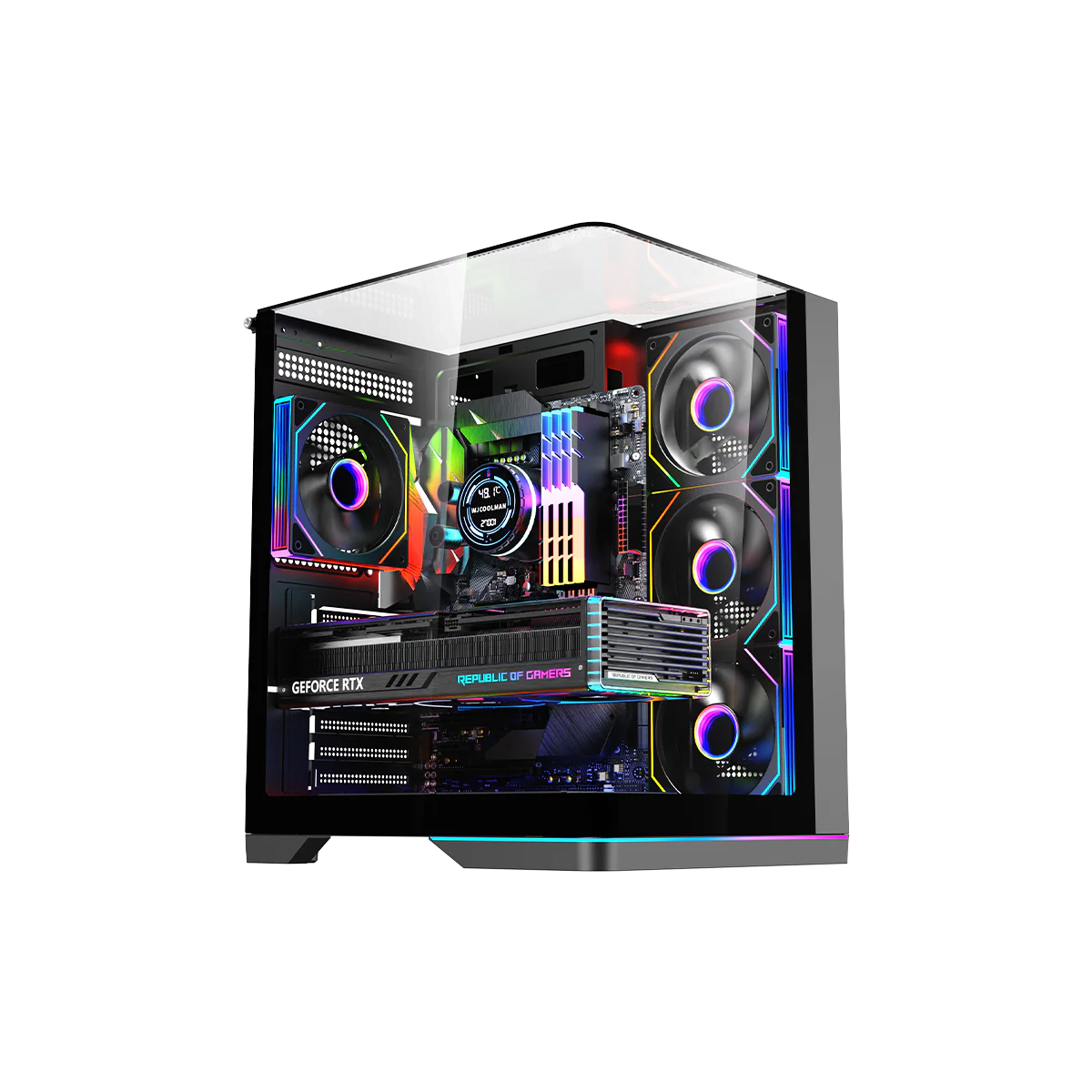 i5 14400F, 16GB RAM, 1TB SSD, RTX 5060 8GB OC, 750W PSU - Black | Gaming PC