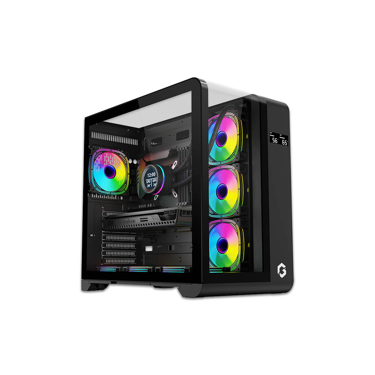i5 14400F, 16GB RAM, 1TB SSD, RTX 5060 8GB OC, 850W PSU - Black | Gaming PC