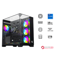 Intel Core i7-14700K, 16GB RAM, 1TB SSD, RTX 5070 12GB OC, 850W PSU, Liquid Cooler, 27" OLED QHD 280Hz Monitor & All-In-One Gaming Bundle (Keyboard, Headset, Mouse & Mousepad) - Black | Gaming PC Bundle