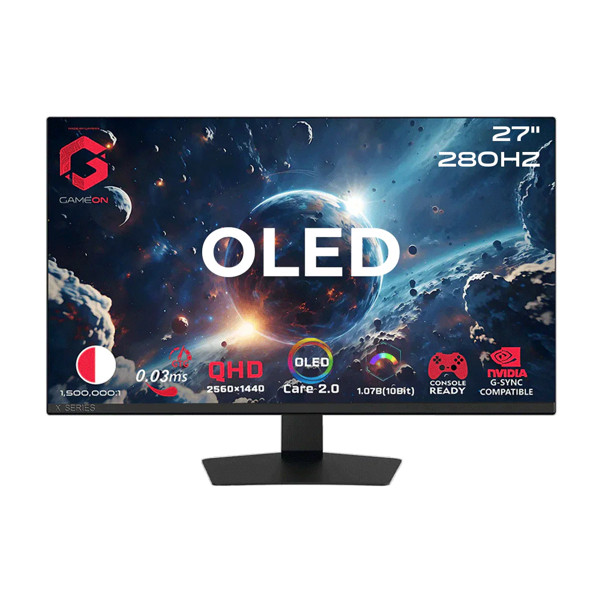 Intel Core i7-14700K, 16GB RAM, 1TB SSD, RTX 5070 12GB OC, 850W PSU, Liquid Cooler, 27" OLED QHD 280Hz Monitor & All-In-One Gaming Bundle (Keyboard, Headset, Mouse & Mousepad) - Black | Gaming PC Bundle