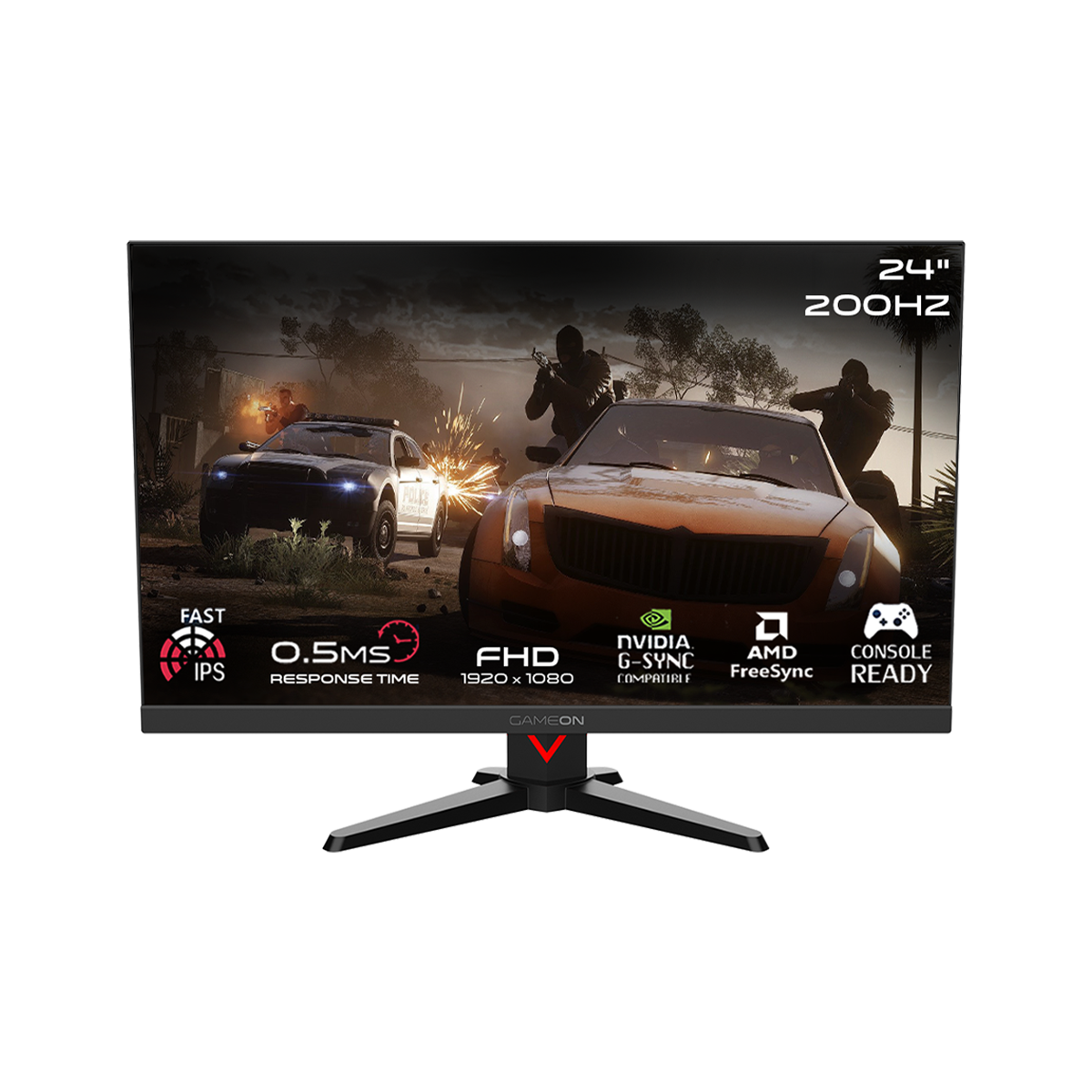 Intel Core Ultra 5 225F, 16GB RAM, 1TB SSD, RTX 5060 8GB OC, 750W PSU, Liquid Cooler, 24" FHD 200Hz Monitor & All-In-One Gaming Bundle (Keyboard, Headset, Mouse & Mousepad) - Black | Gaming PC Bundle