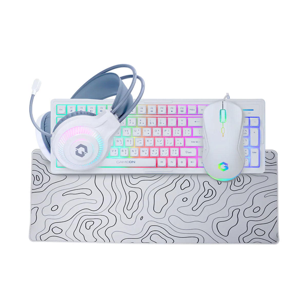 Intel Core Ultra 5 225F, 16GB RAM, 1TB SSD, RTX 5060 8GB OC, 750W PSU, Liquid Cooler, 24" FHD 200Hz Monitor & All-In-One Gaming Bundle (Keyboard, Headset, Mouse & Mousepad) - White | Gaming PC Bundle