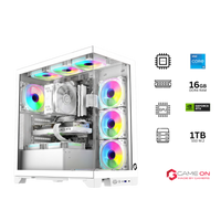 Intel Core Ultra 5 225F, 16GB RAM, 1TB SSD, RTX 5060 8GB OC, 750W PSU, Liquid Cooler, 24" FHD 200Hz Monitor & All-In-One Gaming Bundle (Keyboard, Headset, Mouse & Mousepad) - White | Gaming PC Bundle