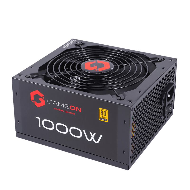 GAMEON - SPY2 ATX 1000 WATTS 80 PLUS Gold Value Gaming Power Supply - Black