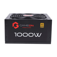 GAMEON - SPY2 ATX 1000 WATTS 80 PLUS Gold Value Gaming Power Supply - Black