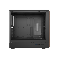 GAMEON TIMBER Midnight Series ARGB + PWM Mid Tower Gaming Case - Wood/Black