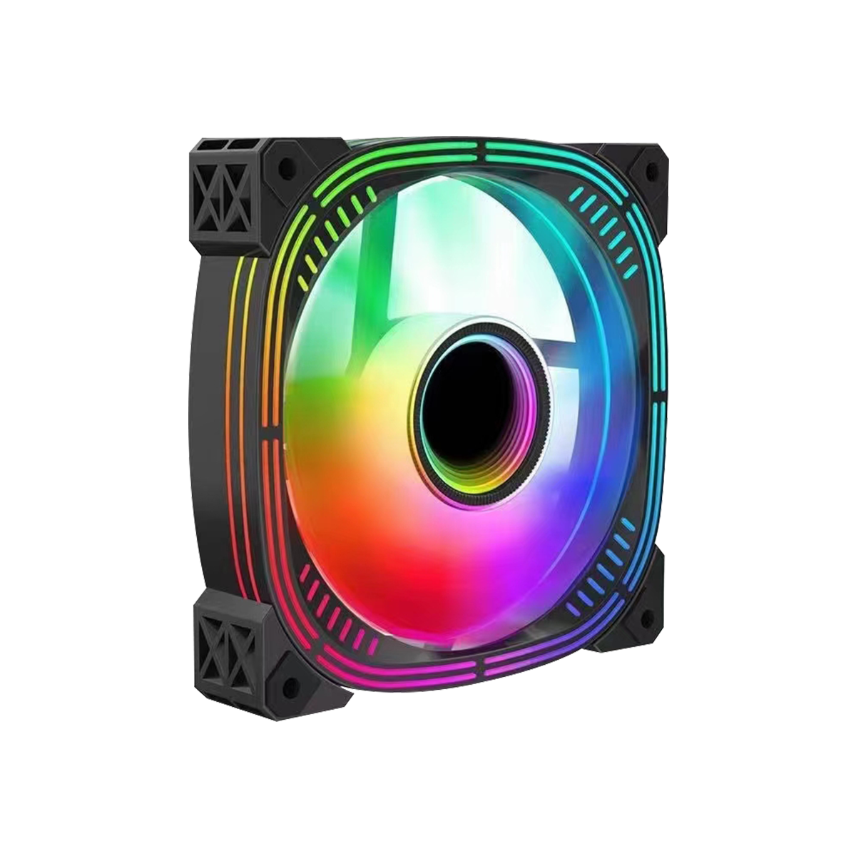 علبة ألعاب GAMEON Trident IV-M POWERFORGE Series متوسطة الحجم مع مزود طاقة 750 واط مثبت مسبقًا - أسود