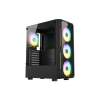 GAMEON Trident VX Mid Tower Gaming Case - Black