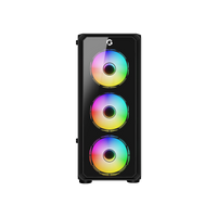 GAMEON Trident VX Mid Tower Gaming Case - Black