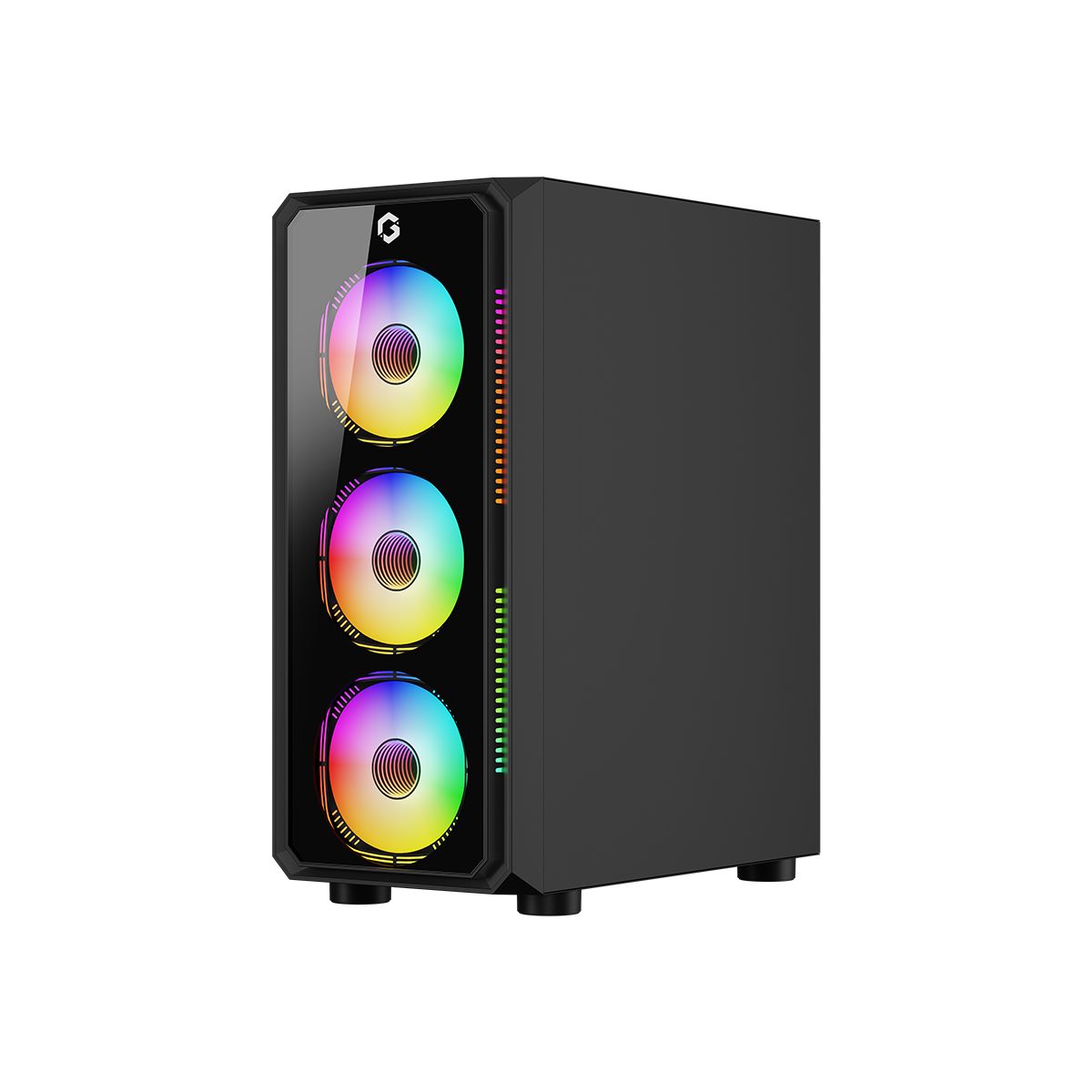 GAMEON Trident VX Mid Tower Gaming Case - Black