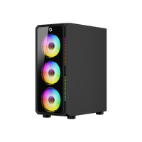 GAMEON Trident VX Mid Tower Gaming Case - Black
