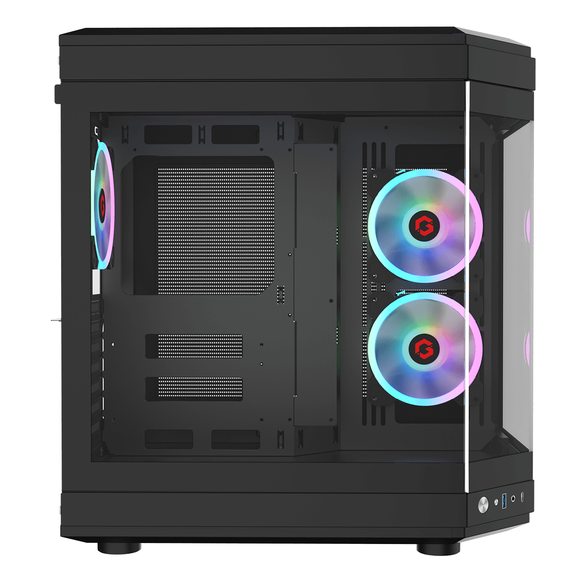 GAMEON Valkyrie Series Mid Tower Gaming Case - Black