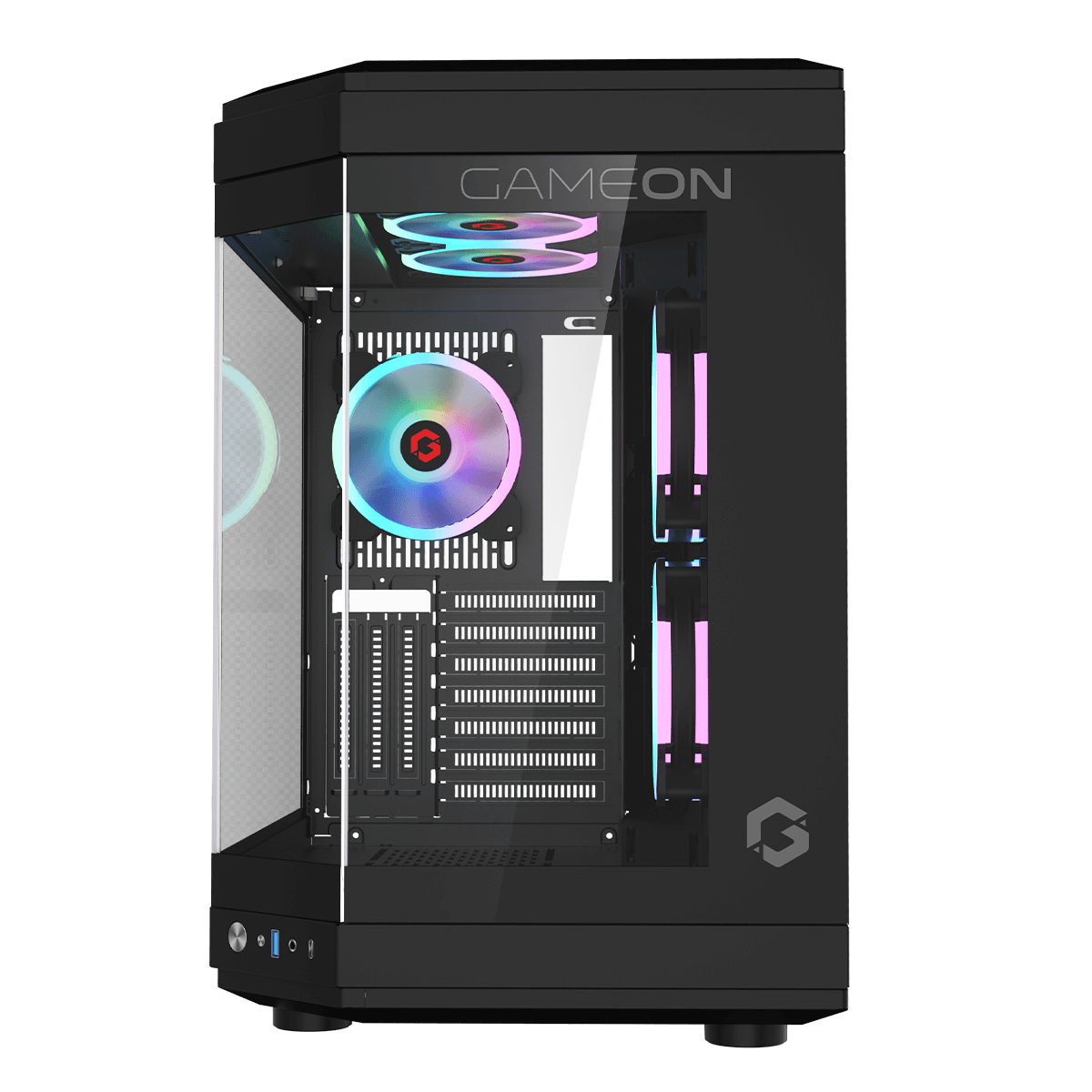 GAMEON Valkyrie Series Mid Tower Gaming Case - Black