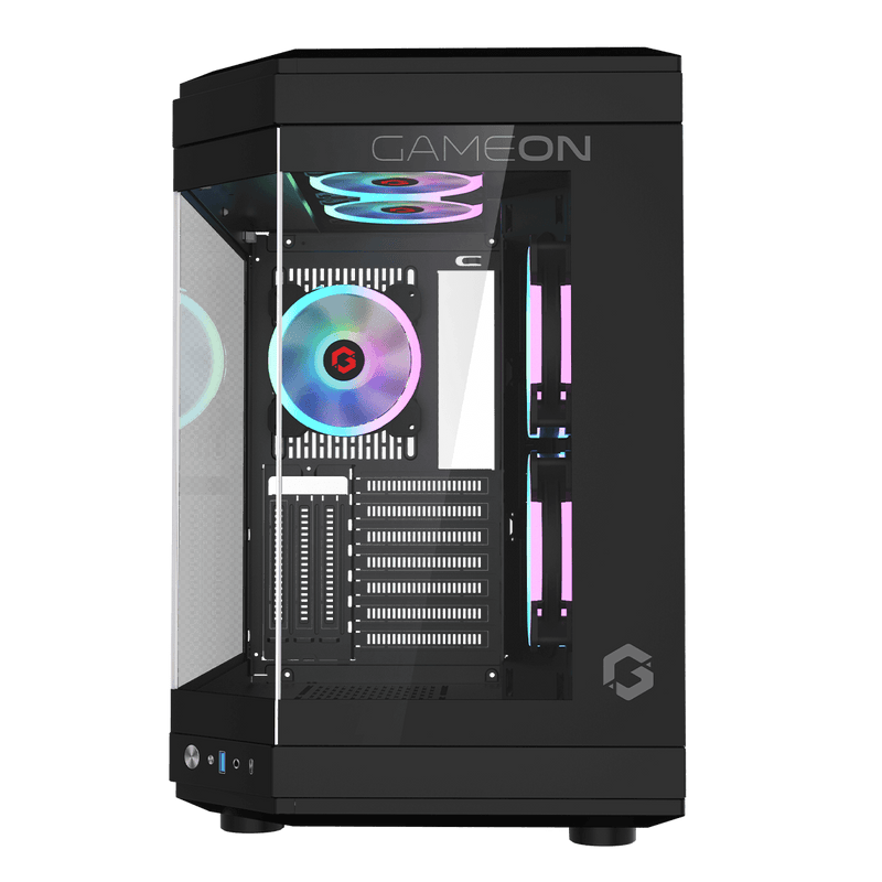 GAMEON Valkyrie Series Mid Tower Gaming Case - Black