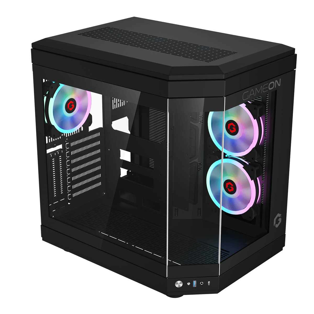 GAMEON Valkyrie Series Mid Tower Gaming Case - Black