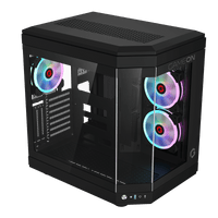 GAMEON Valkyrie Series Mid Tower Gaming Case - Black