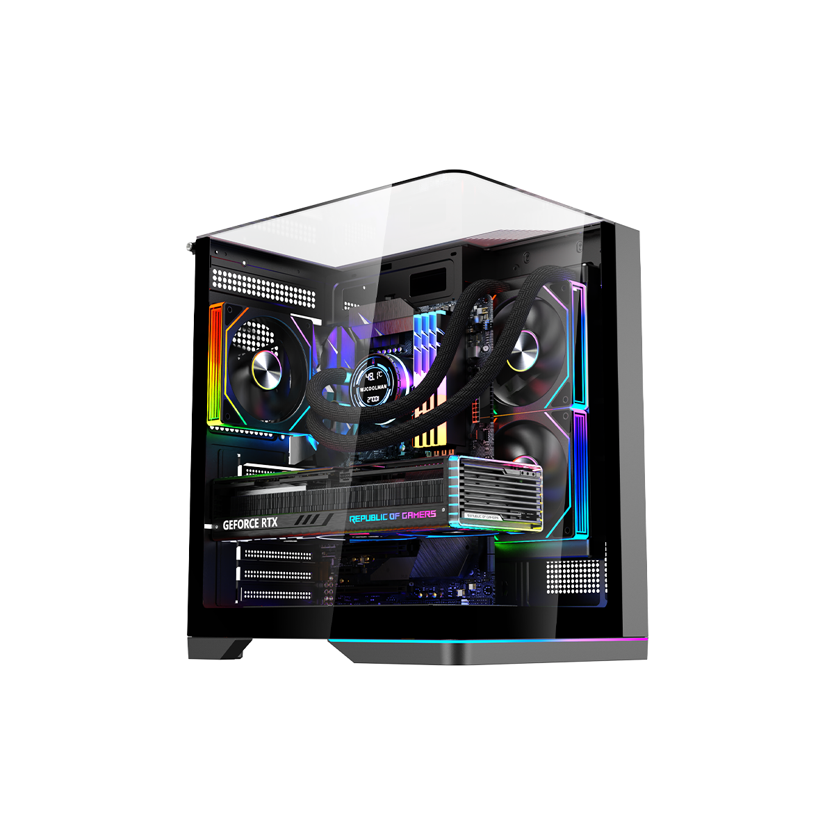 GAMEON Valkyrie X Series Mid Tower Gaming Case - Black