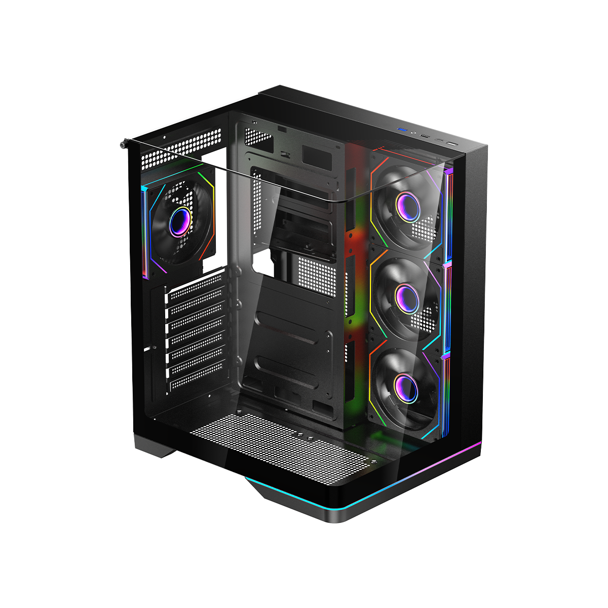 GAMEON Valkyrie X Series Mid Tower Gaming Case - Black